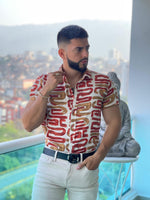 Camisas casuales de manga corta estampadas