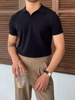 Summer Men Fashion Polo Shirts Short Sleeve Bezurvan