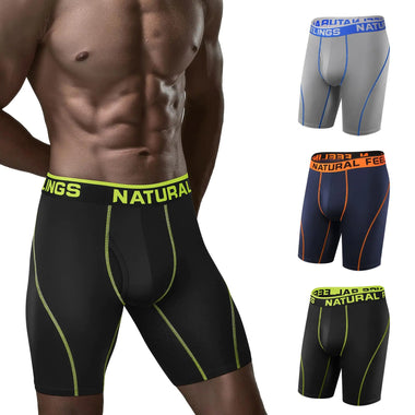 Natural Feelings Mens Underwear Boxer Briefs Long Leg 9 Inch Performance Boxer Briefs for Men Bezurvan.com