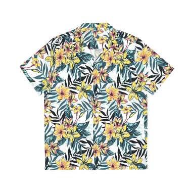 Men's Tropical Floral Print Hawaiian Shirt Bezurvan.com