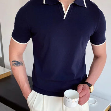 Summer Men Fashion Polo Shirts Short Sleeve Bezurvan