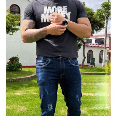Sobek royal blue slim fit jeans with stretch technology and modern finishes - Bezurvan.