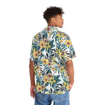 Men's Tropical Floral Print Hawaiian Shirt Bezurvan.com