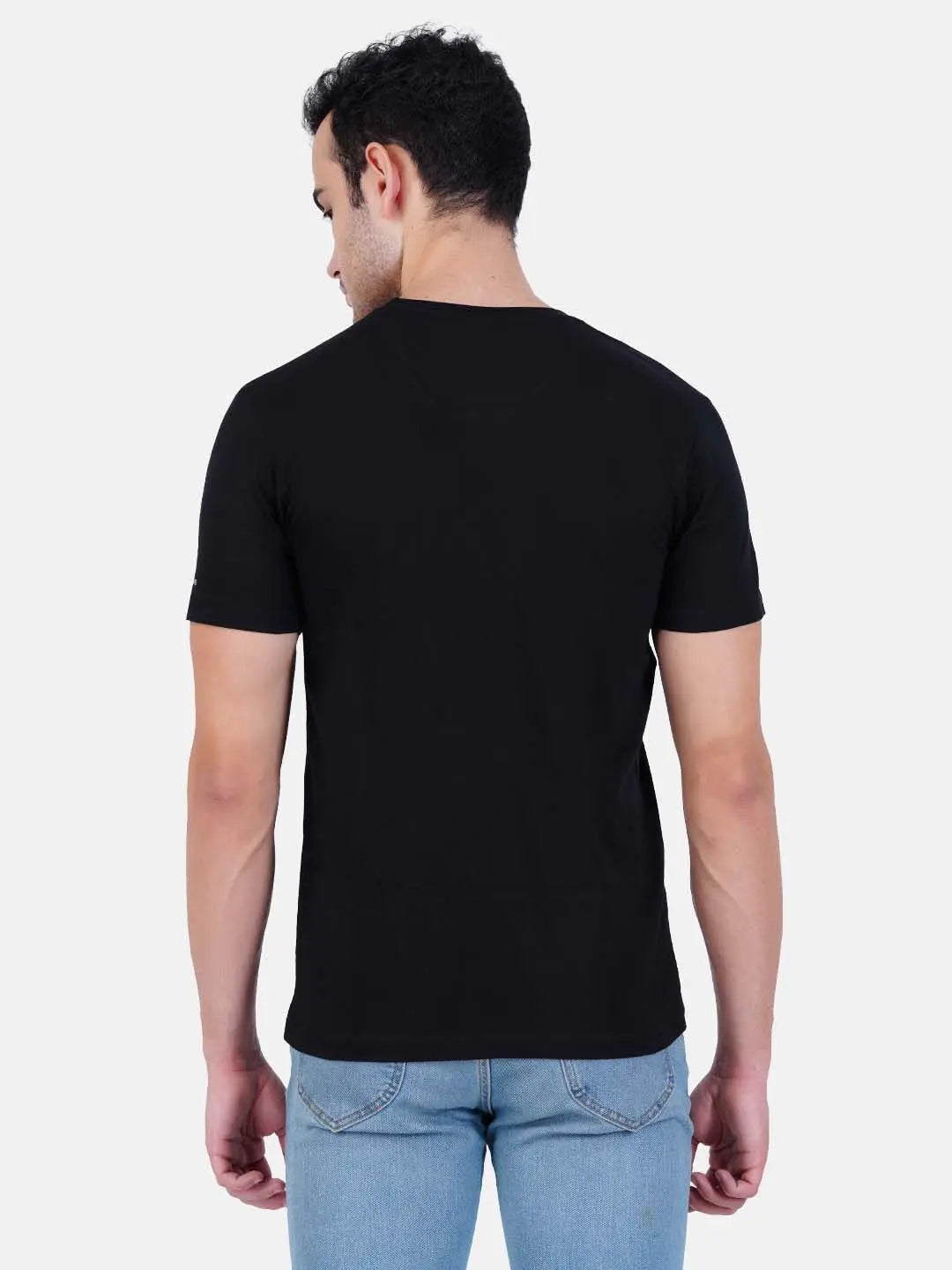 Cotton T-Shirt for Men - Black-6