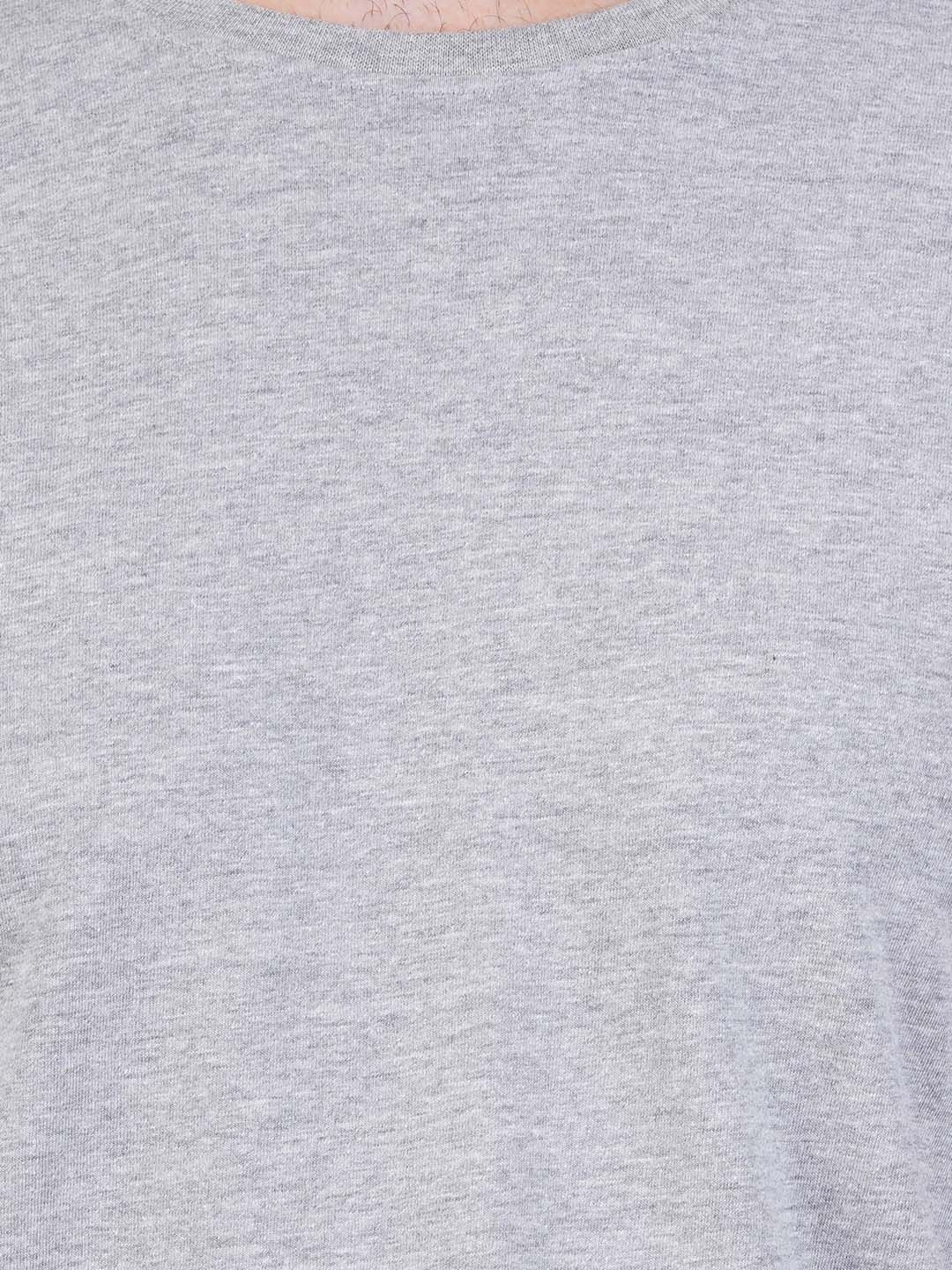 Pure Cotton T-Shirt for Men - Grey-6