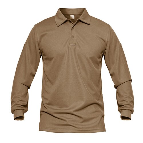 Men Tactical T-shirts Summer Quick Dry Performance Airsoft T-shirts Long Sleeve Lightweight Pique Jersey Golf T-shirts-1