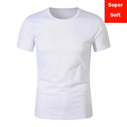 Man Summer Super soft white T shirts Men Short Sleeve Bezurvan